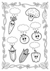 Guess The Vegetable Coloring Page 4