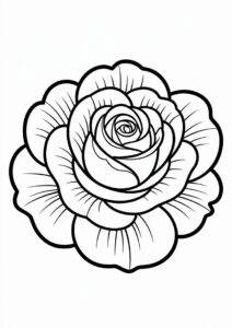 Head OF a Rose With Detailed Petals 1