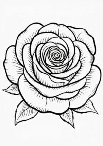 Head OF a Rose With Detailed Petals 2
