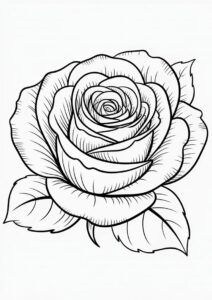 Head OF a Rose With Detailed Petals 4