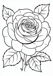 Head OF a Rose With Detailed Petals 5