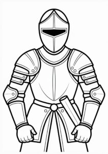 Knight Upper Body Armor Coloring In 1