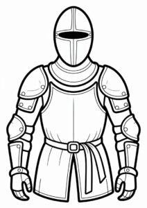 Knight Upper Body Armor Coloring In 3