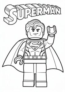 Lego Superman Coloring Page For Kids 3