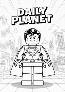 Lego Superman In Front Of Daily Planet 2