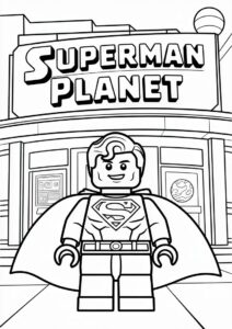 Lego Superman In Front Of Daily Planet 3