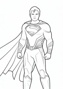 Man Of Steel Coloring Page 1
