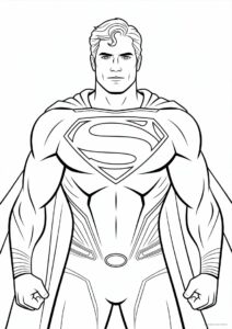 Man Of Steel Coloring Page 2