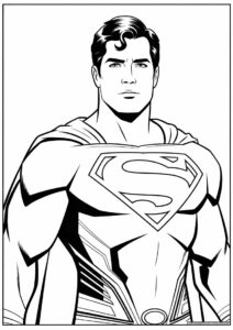 Man Of Steel Coloring Page 3