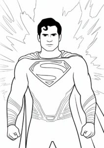 Man Of Steel Coloring Page 4