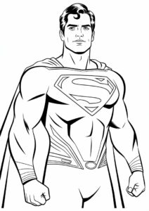 Man Of Steel Superman Coloring Sheet 2