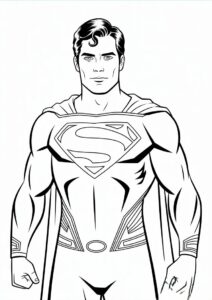 Man Of Steel Superman Coloring Sheet 3