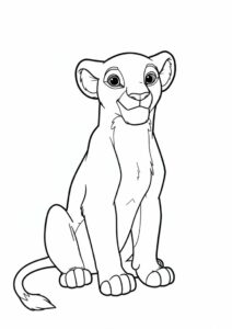 Nala From Lion King Coloring Page 1