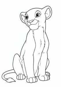 Nala From Lion King Coloring Page 2