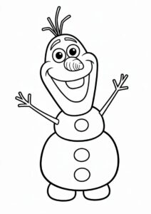 Olaf The Snowman To Color 3