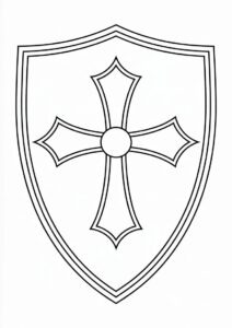 Outline Of Crusader Knight s Shield 2