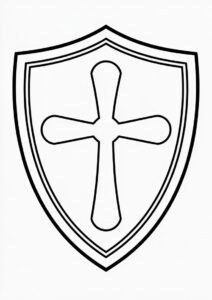 Outline Of Crusader Knight s Shield 3