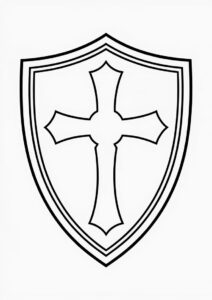 Outline Of Crusader Knight s Shield 4
