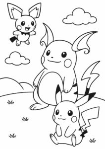 Pichu Raichu And Pikachu 1