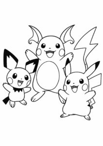 Pichu Raichu And Pikachu 2