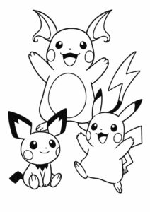 Pichu Raichu And Pikachu 3