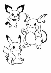 Pichu Raichu And Pikachu 4