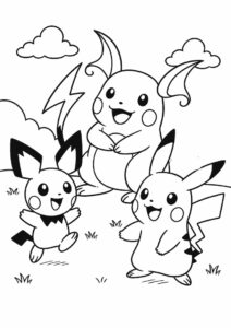 Pichu Raichu And Pikachu 5