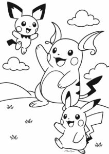 Pichu Raichu And Pikachu 6