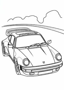 Porsche Coloring Page 930 Turbo 1