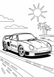 Porsche Coloring Page 959 Moby Dick 4
