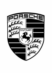Porsche Coloring Page Logo 3