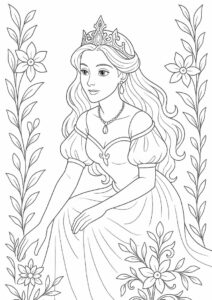 Princess Coloring Page Of Princess Nezmina Of Legend of the Cryptids 1
