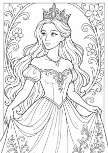 Princess Coloring Page Of Princess Nezmina Of Legend of the Cryptids 2