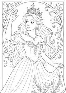 Princess Coloring Page Of Princess Nezmina Of Legend of the Cryptids 3