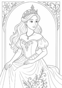 Princess Coloring Page Of Princess Nezmina Of Legend of the Cryptids 4
