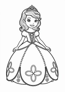 Princess Coloring Page Of Teenage Sofia The First 2