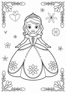 Princess Coloring Page Of Teenage Sofia The First 3