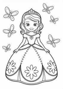 Princess Coloring Page Of Teenage Sofia The First 4