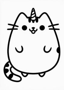 Pusheen Unicorn Cat To Color 4