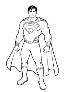 Simple Outline Of Superman To Color4