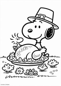 Snoopy Eating Thanksgiving Turkey 1
