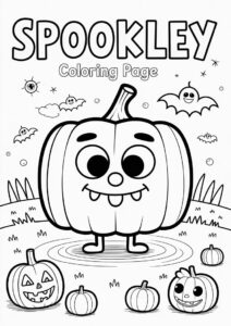 Spookley The Square Pumpkin Coloring Page For Kids 1