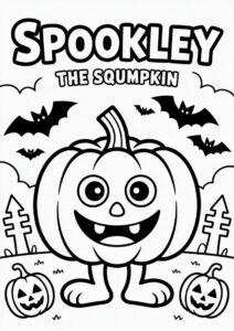 Spookley The Square Pumpkin Coloring Page For Kids 3
