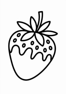 Strawberry Dipped In Chocolate To Color 1