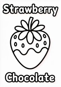 Strawberry Dipped In Chocolate To Color 2
