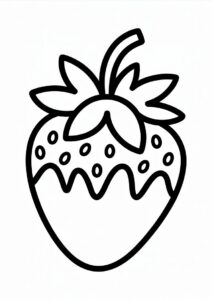 Strawberry Dipped In Chocolate To Color 4