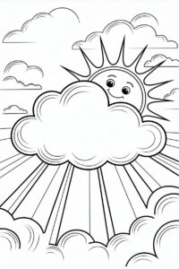 Sun In Cloud To Color 1