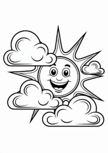 Sun In Cloud To Color 3