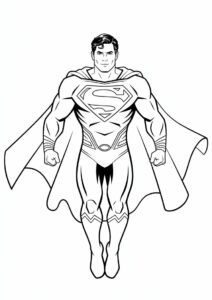 Superman Hovering With Cape 1