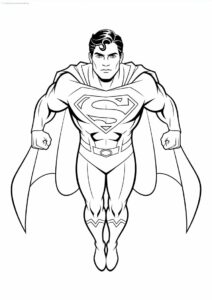 Superman Hovering With Cape 3